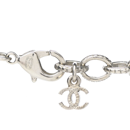 Chanel Crystal Pearl Chain Necklace Gray 5 of 6