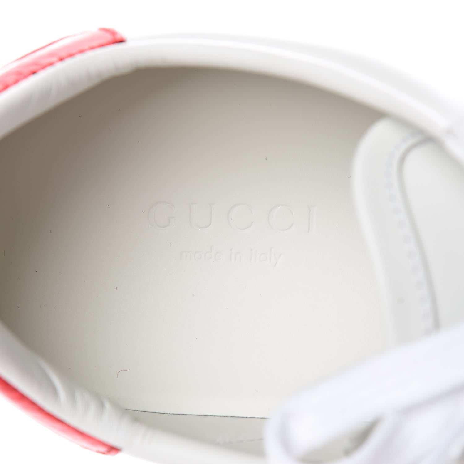 Gucci Calfskin Ayers Bee Embroidered Womens Ace Sneakers 37 White Green 6 of 9