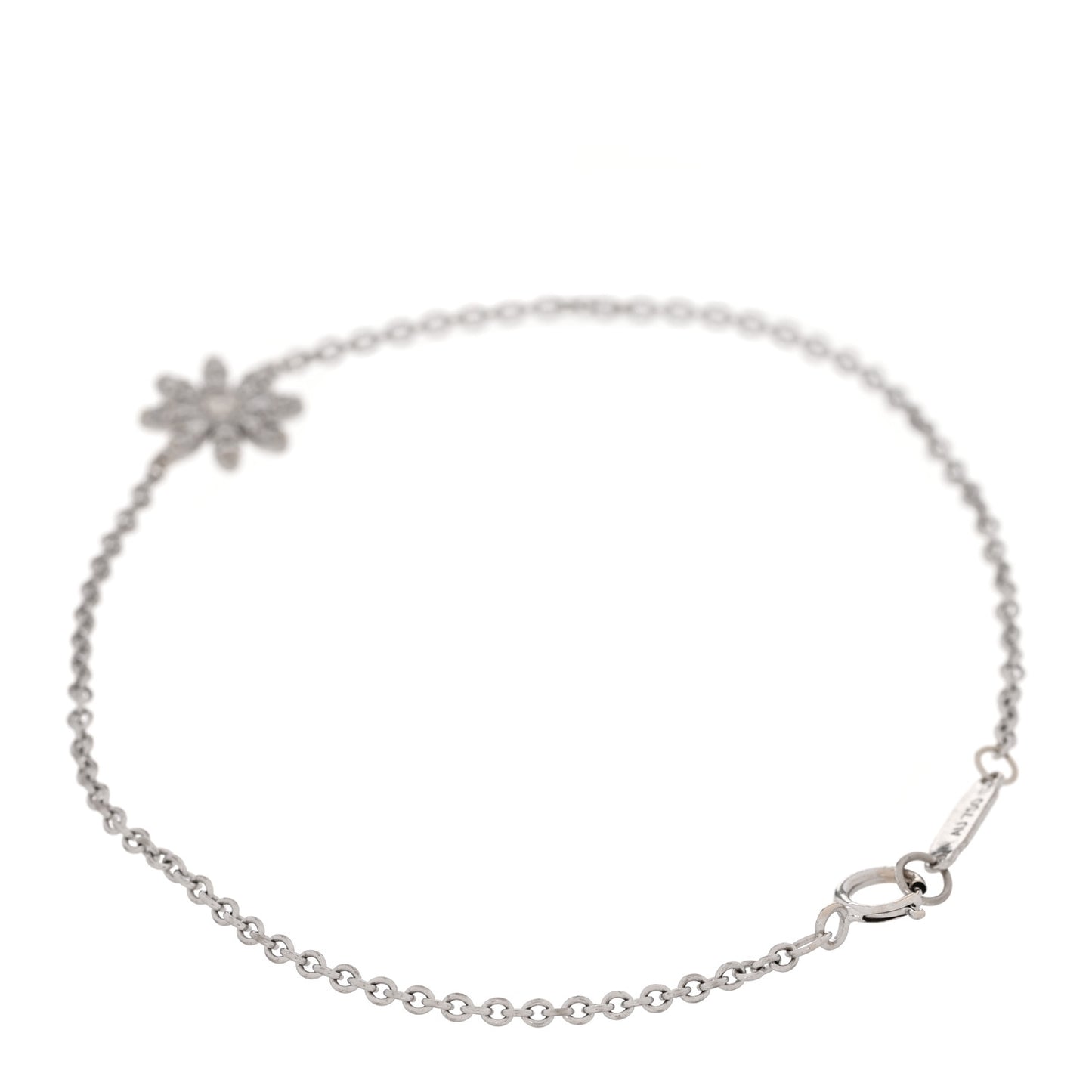 18K White Gold Diamond Enchant Garden Flower Bracelet
