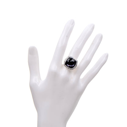 David Yurman Sterling Silver Diamond Black Orchid 14mm Albion Ring 52 6 2 of 5