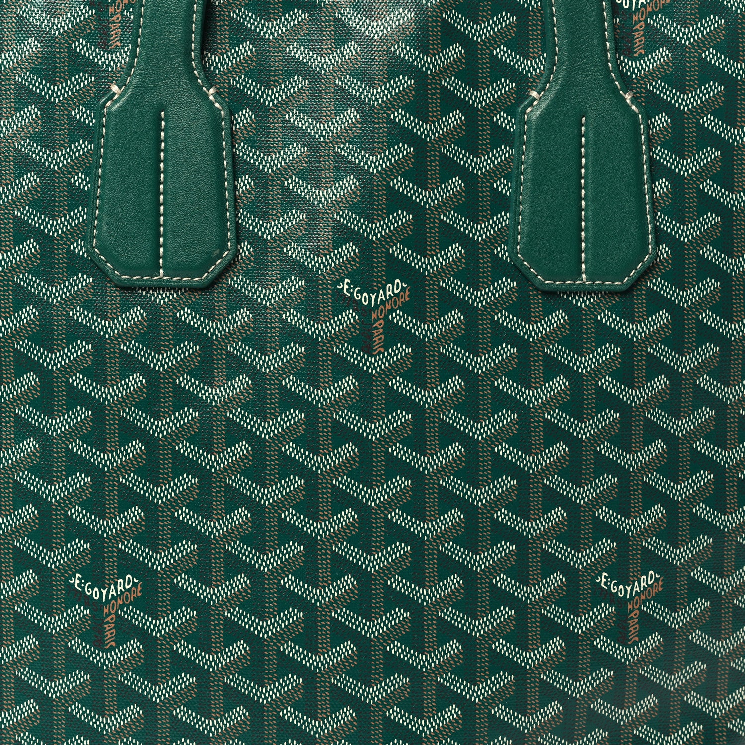 Goyard Goyardine Voltaire III Tote Green 7 of 9