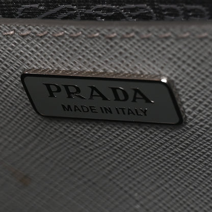 Prada Saffiano Micro Galleria Double Zip Tote Marmo 6 of 10