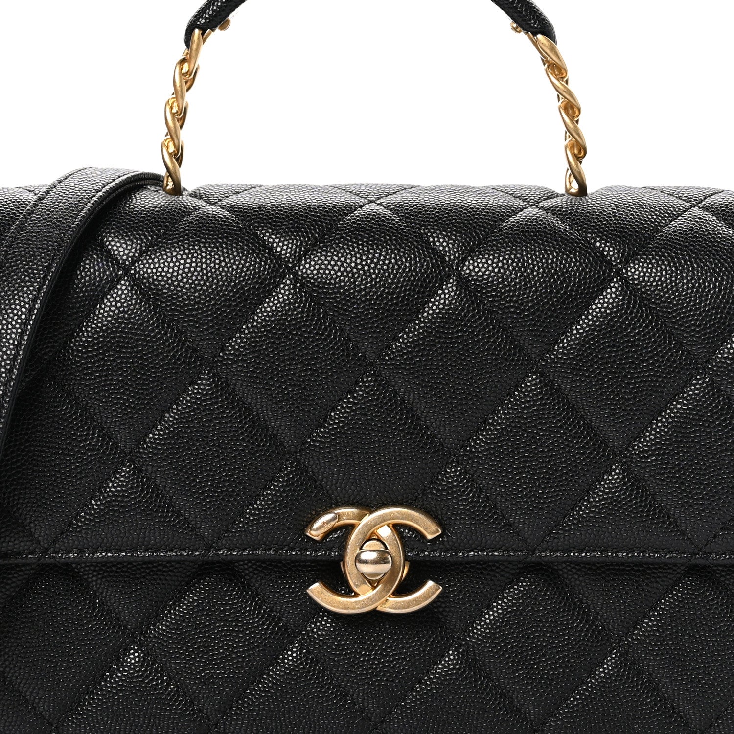 Chanel Caviar Quilted Medium Carry Me Top Handle Flap Black 8 of 11