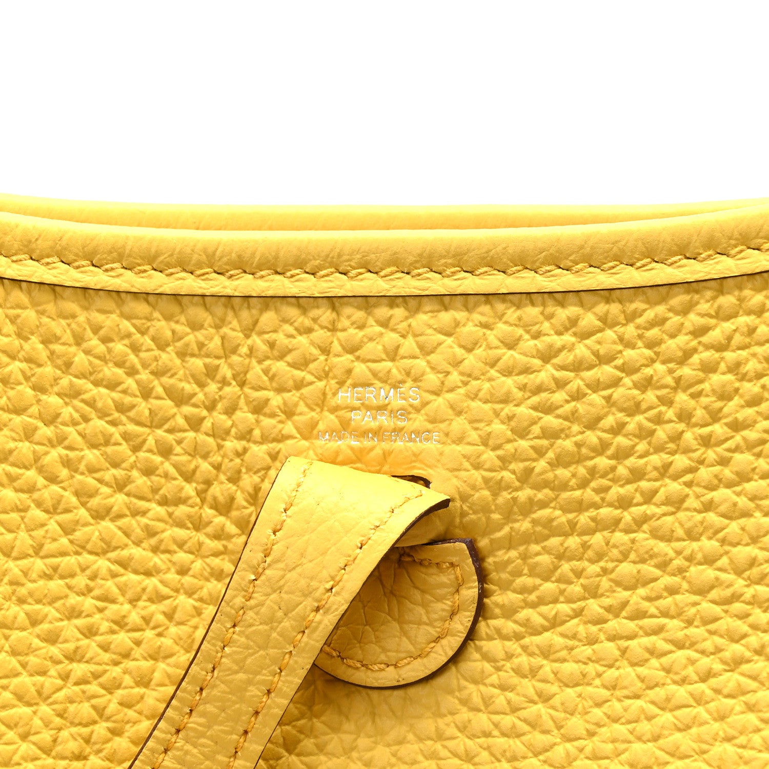 Hermes Taurillon Clemence Evelyne TPM Jaune Ambre 6 of 10