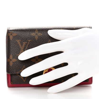 Louis Vuitton Monogram Flore Compact Wallet Fuchsia 2 of 12