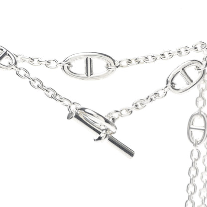 Hermes Sterling Silver Farandole Necklace 120 4 of 5