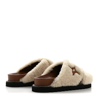 Louis Vuitton Shearling Paseo Flat Comfort Mule 36 Brown 5 of 10