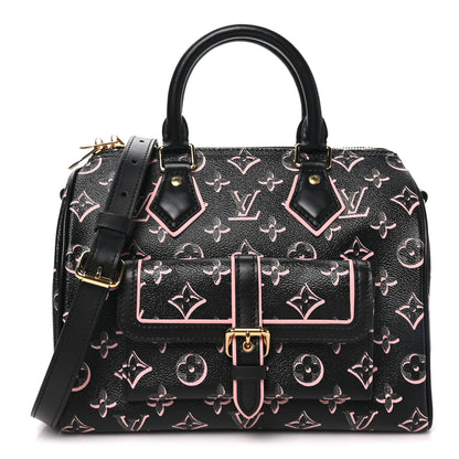 Louis Vuitton Monogram Fall for You Speedy Bandouliere 25 Black 1 of 9