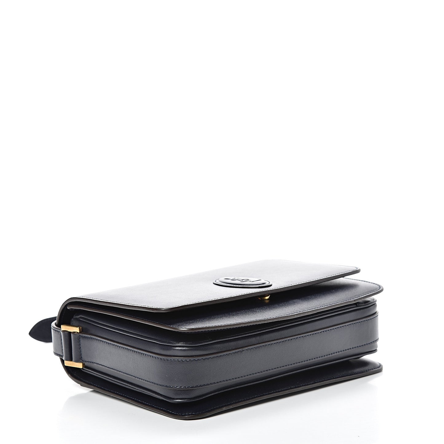 Calfskin Medium Le 61 Shoulder Bag Navy
