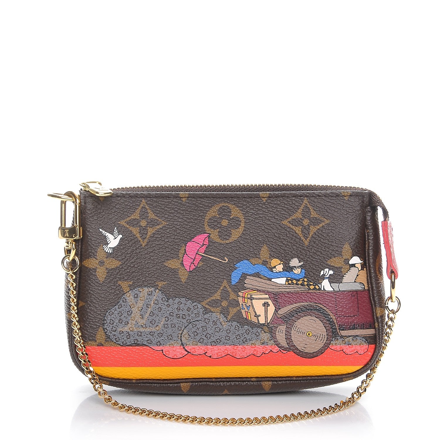 Louis Vuitton Monogram 2015 Christmas Animation Mini Pochette Accessories 1 of 8