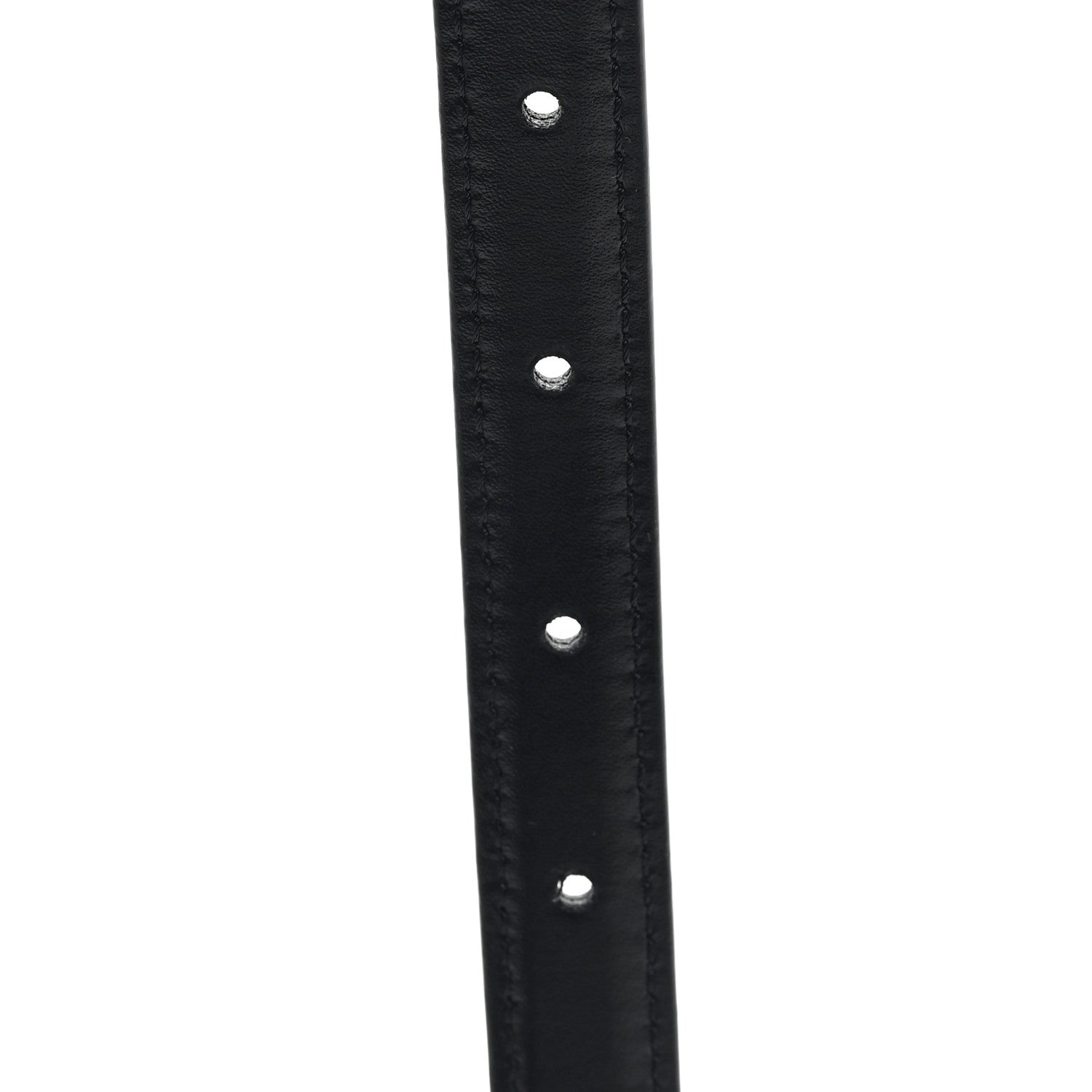 Celine Box Calfskin Small 18mm Triomphe Belt 65 26 Black 5 of 6