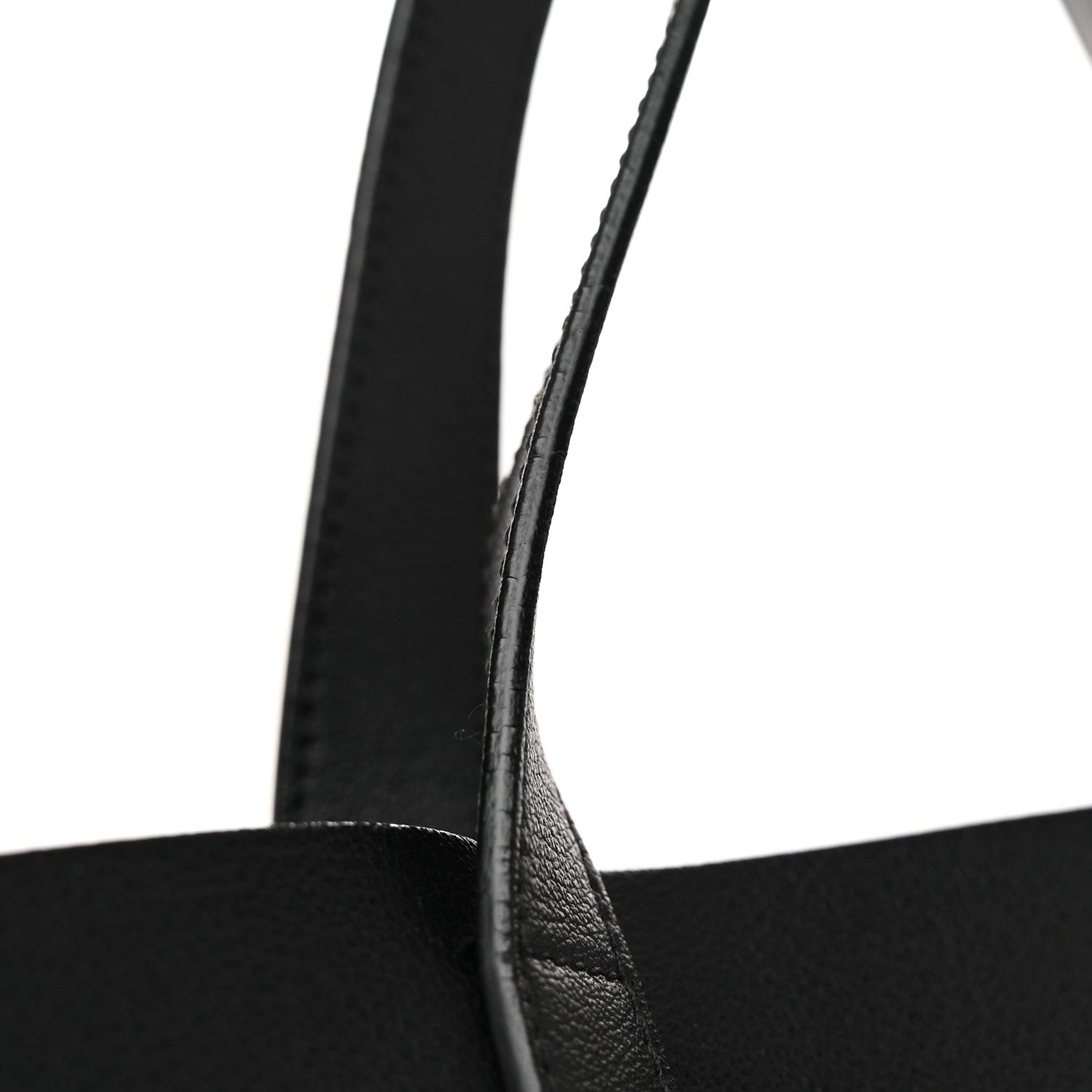Saint Laurent Calfskin Medium Shopping Tote Black 12 of 13