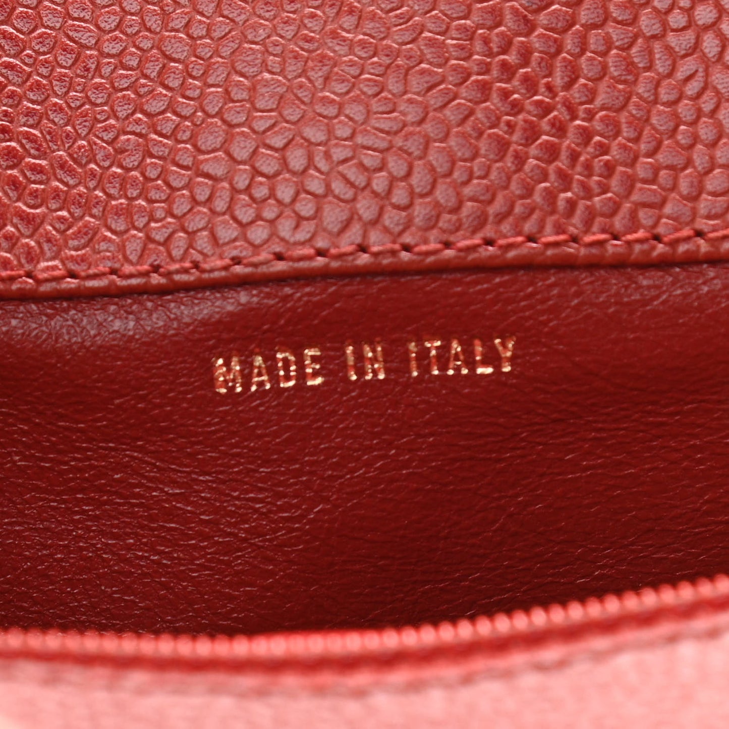 Caviar Tortoise CC Handle Tote Red