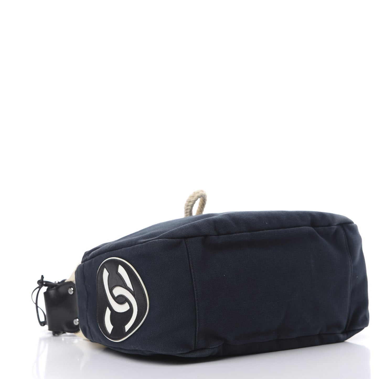 Canvas Sport Drawstring Hobo Navy Off White