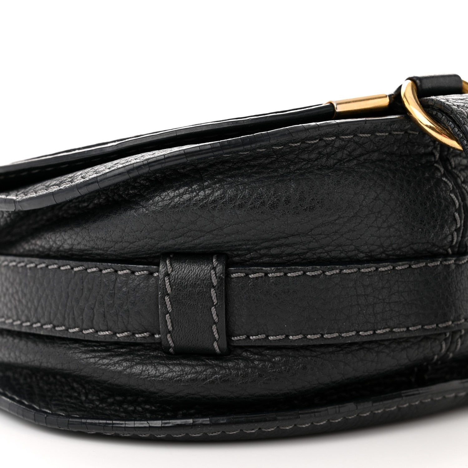 Chloe Calfskin Mini Marcie Round Crossbody Bag Black 10 of 12