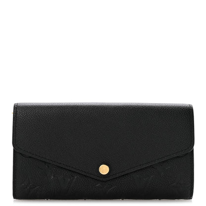 Louis Vuitton Empreinte Sarah Wallet NM Black 1 of 9