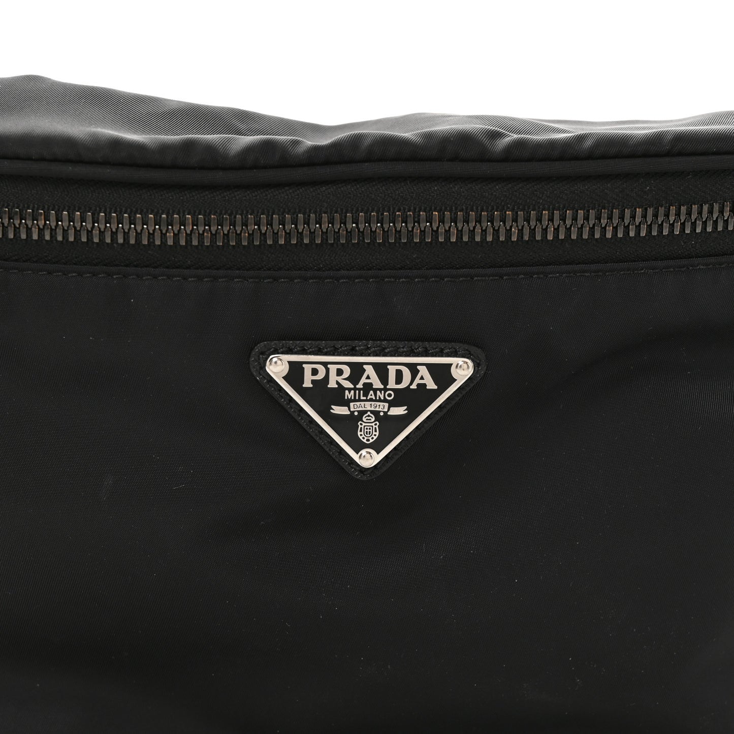Tessuto Re-Nylon Saffiano Belt Bag Black