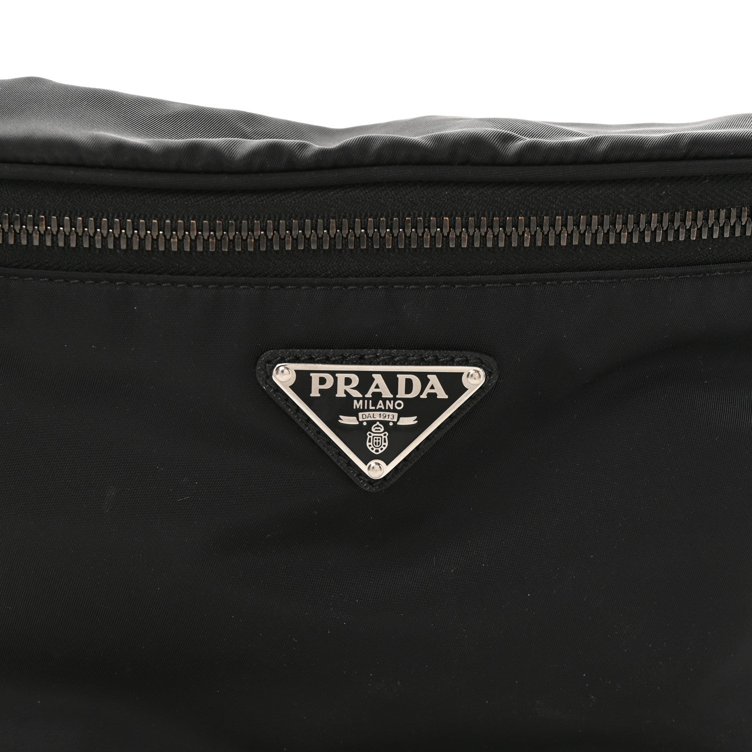 Prada Tessuto Re-Nylon Saffiano Belt Bag Black 6 of 8