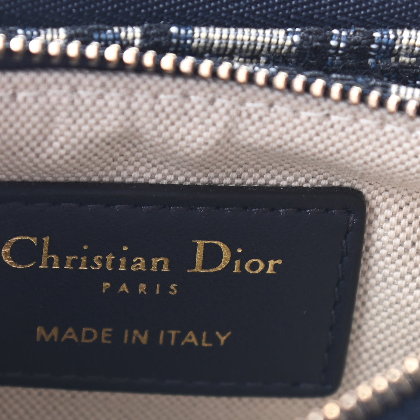 Oblique Saddle Pouch With Strap Navy Blue