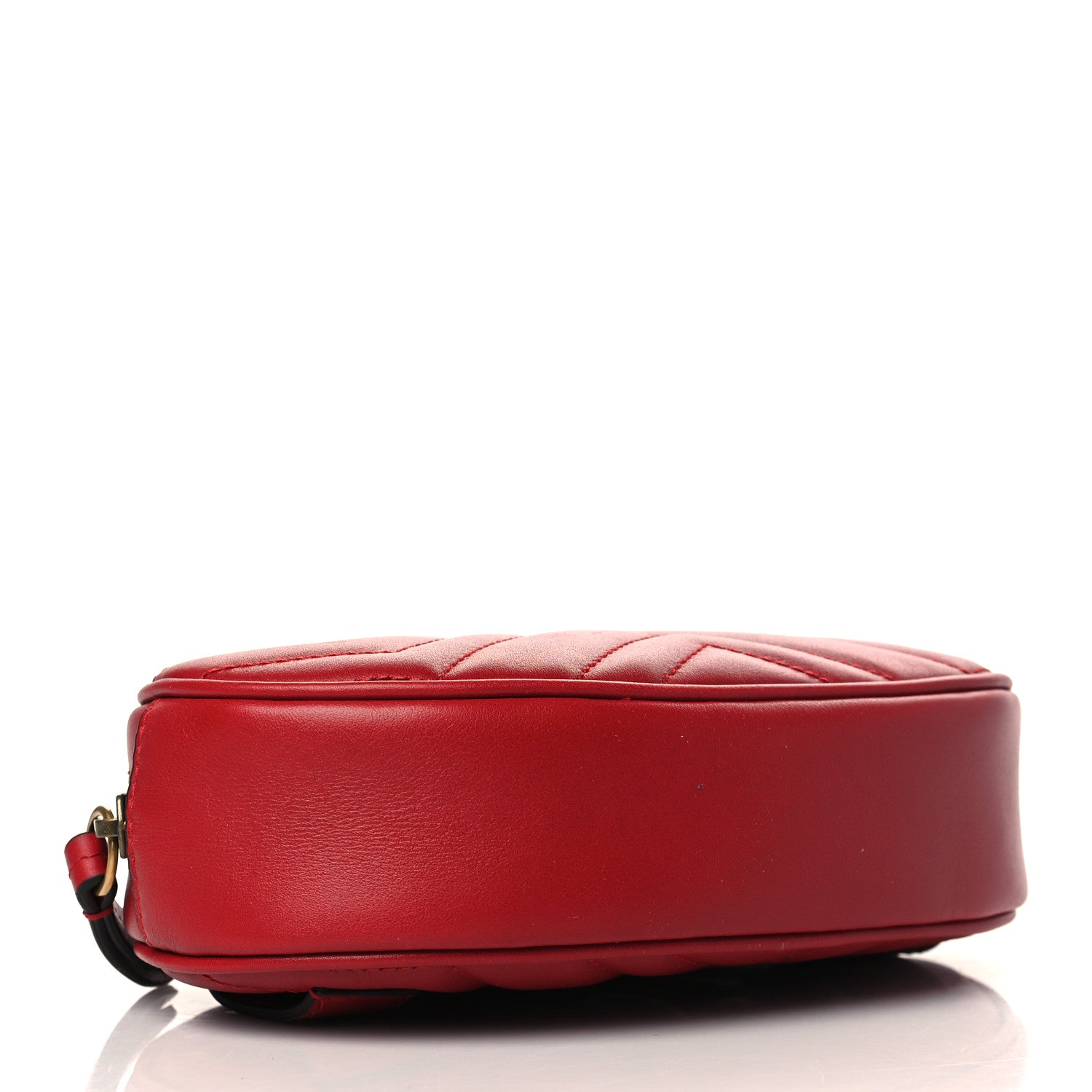 Gucci Calfskin Matelasse GG Marmont Belt Bag 85 34 Hibiscus Red 4 of 7