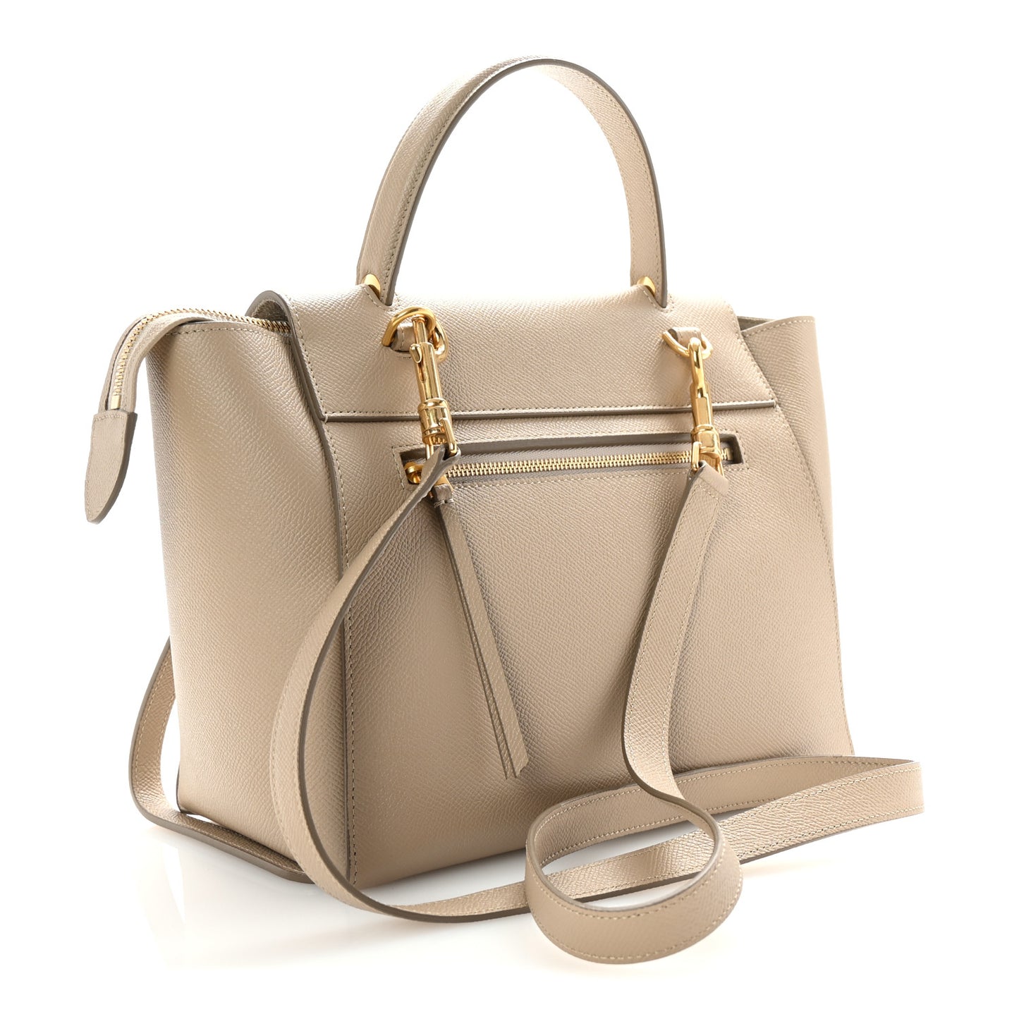 Grained Calfskin Micro Belt Bag Light Taupe