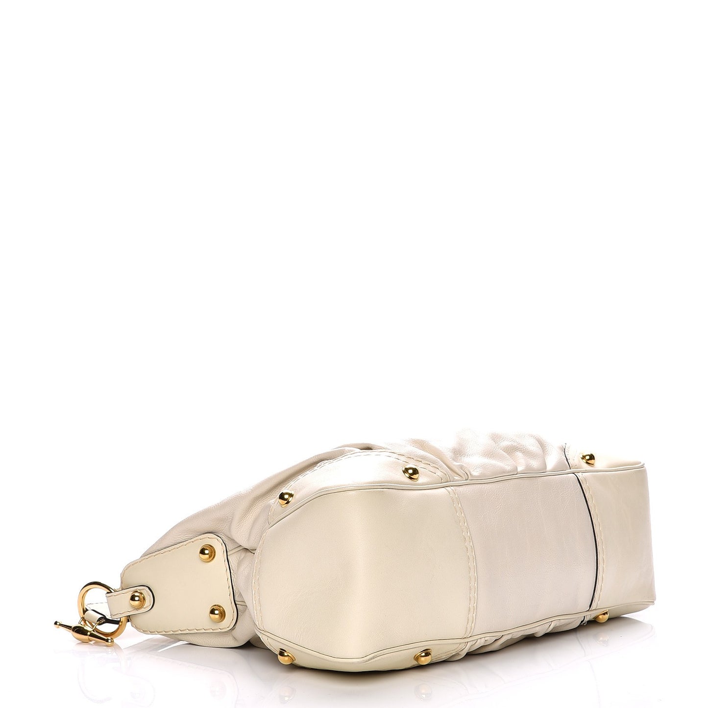 Calfskin Medium Jockey Hobo Off White