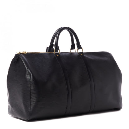 Louis Vuitton Epi Keepall 50 Black 3 of 10