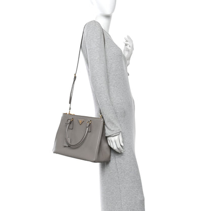Prada Saffiano Lux Large Galleria Double Zip Tote Argilla 2 of 9