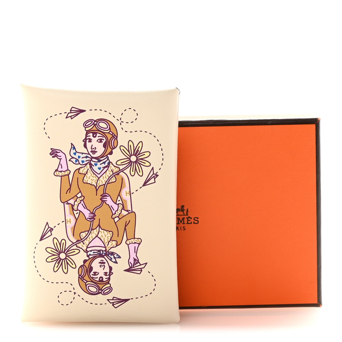 Swift Aviatrice Printed Calvi Card Case Nata