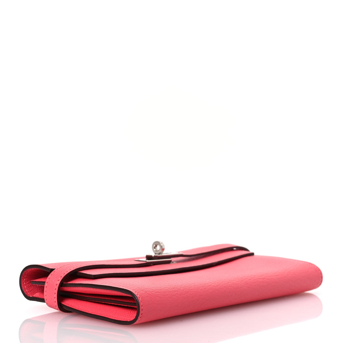 Chevre Mysore Kelly Longue Wallet Rose Azalee