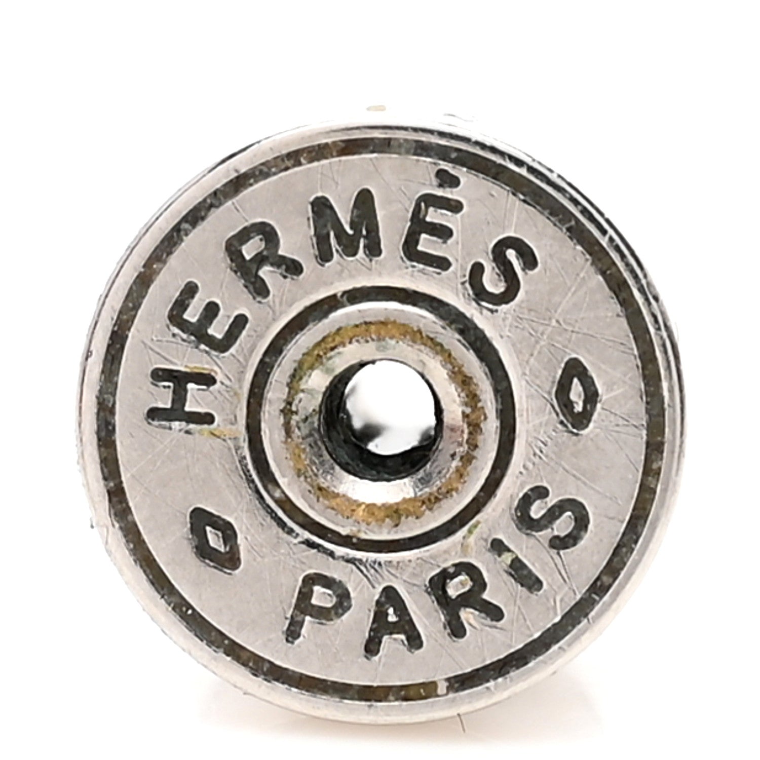 Hermes Palladium Lacquered Mini Pop H Earrings Black 4 of 4