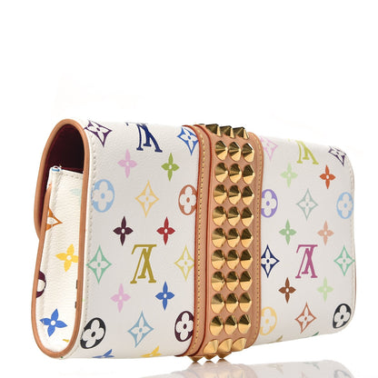 Louis Vuitton Monogram Multicolor Courtney Clutch White 3 of 7