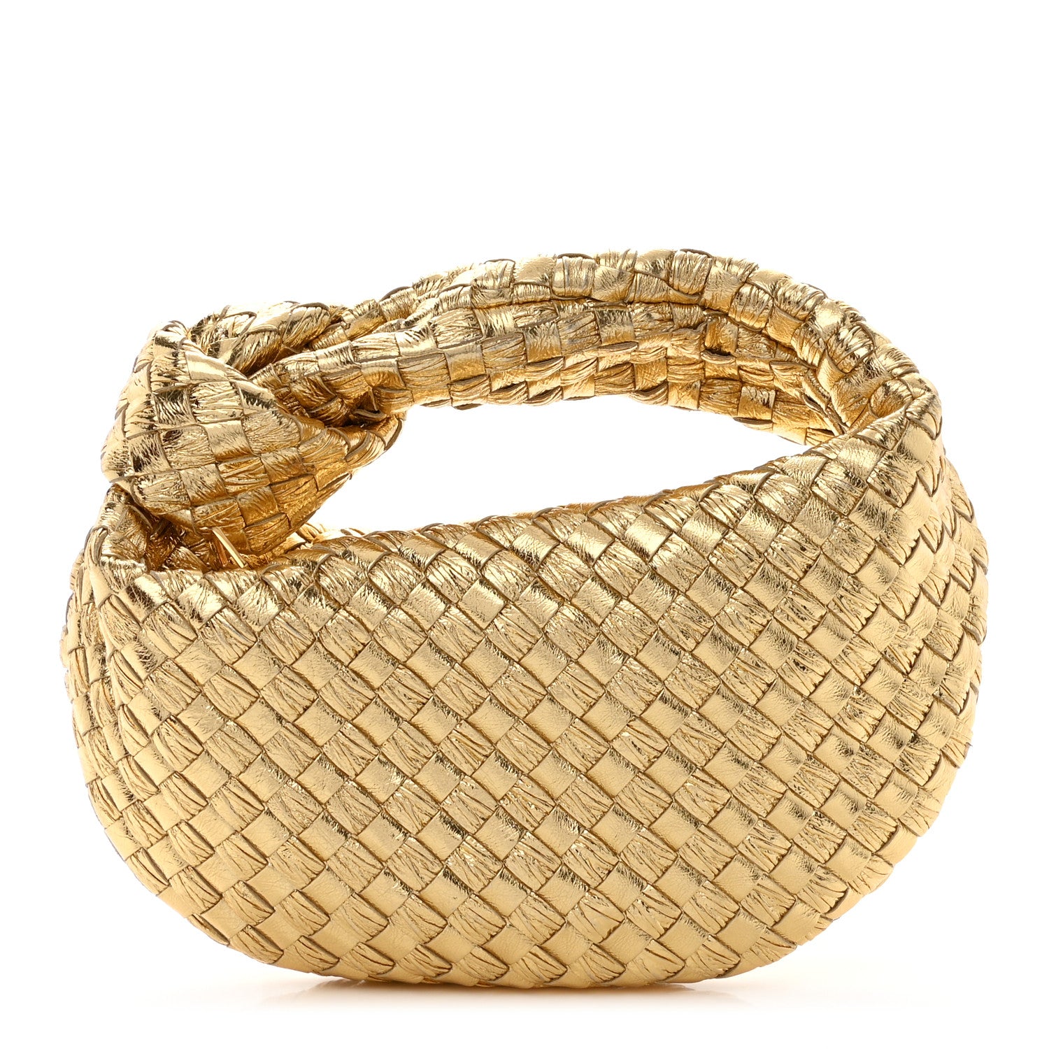 Bottega Veneta Metallic Nappa Intrecciato Mini Jodie Gold 1 of 10