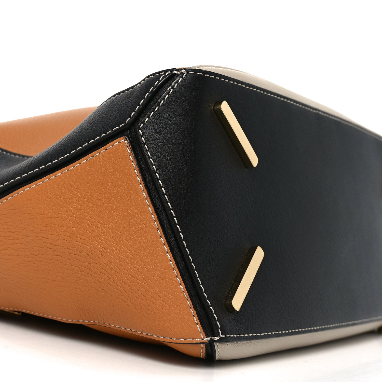 Loewe Grained Calfskin Medium Puzzle Bag Amber Light Oat 1872589