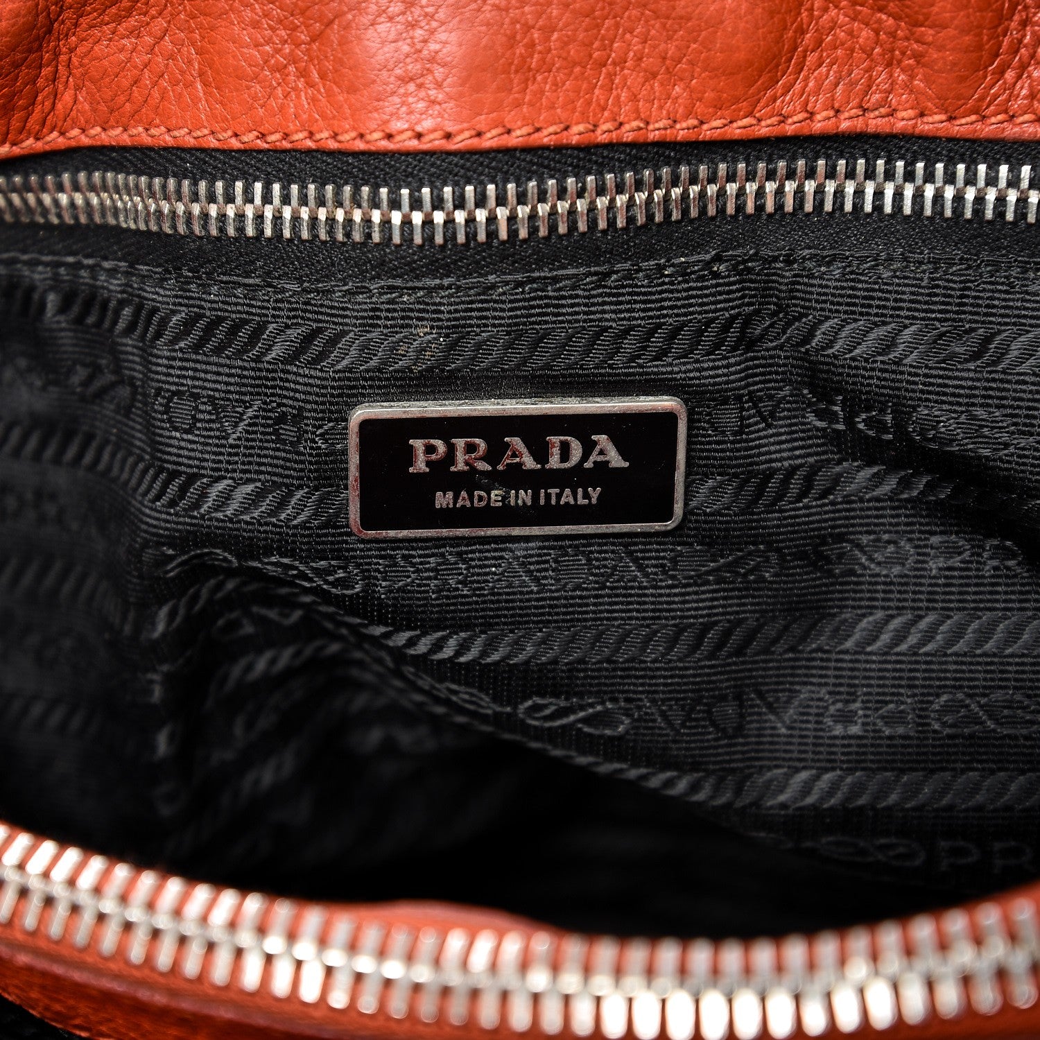 Prada Vitello Daino Shoulder Bag Arancio 6 of 21