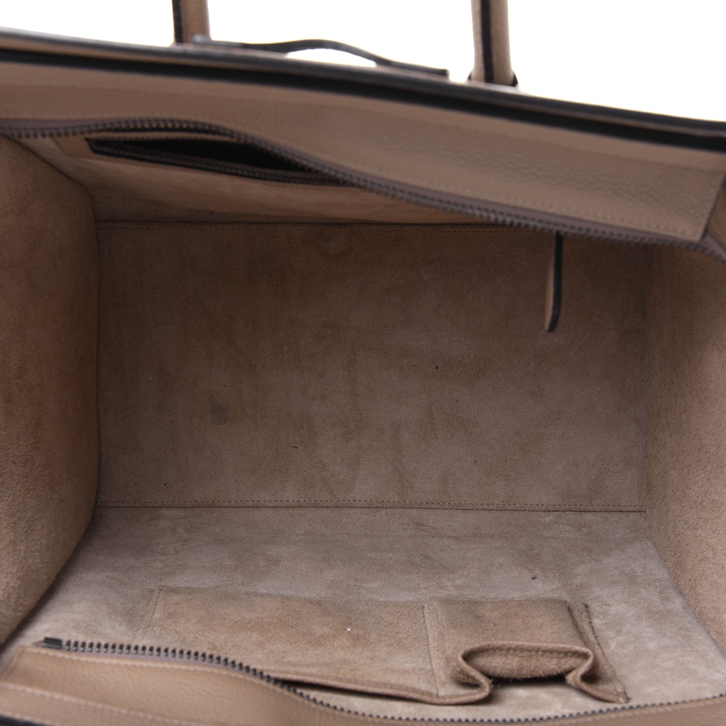 Drummed Calfskin Mini Luggage Dune