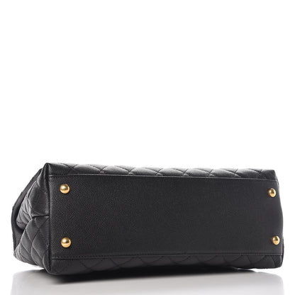 Chanel Caviar Quilted Small Coco Handle Flap Black 4 of 8