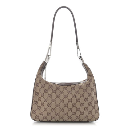 Gucci Monogram GG Small Clasp Hobo Brown 1 of 11