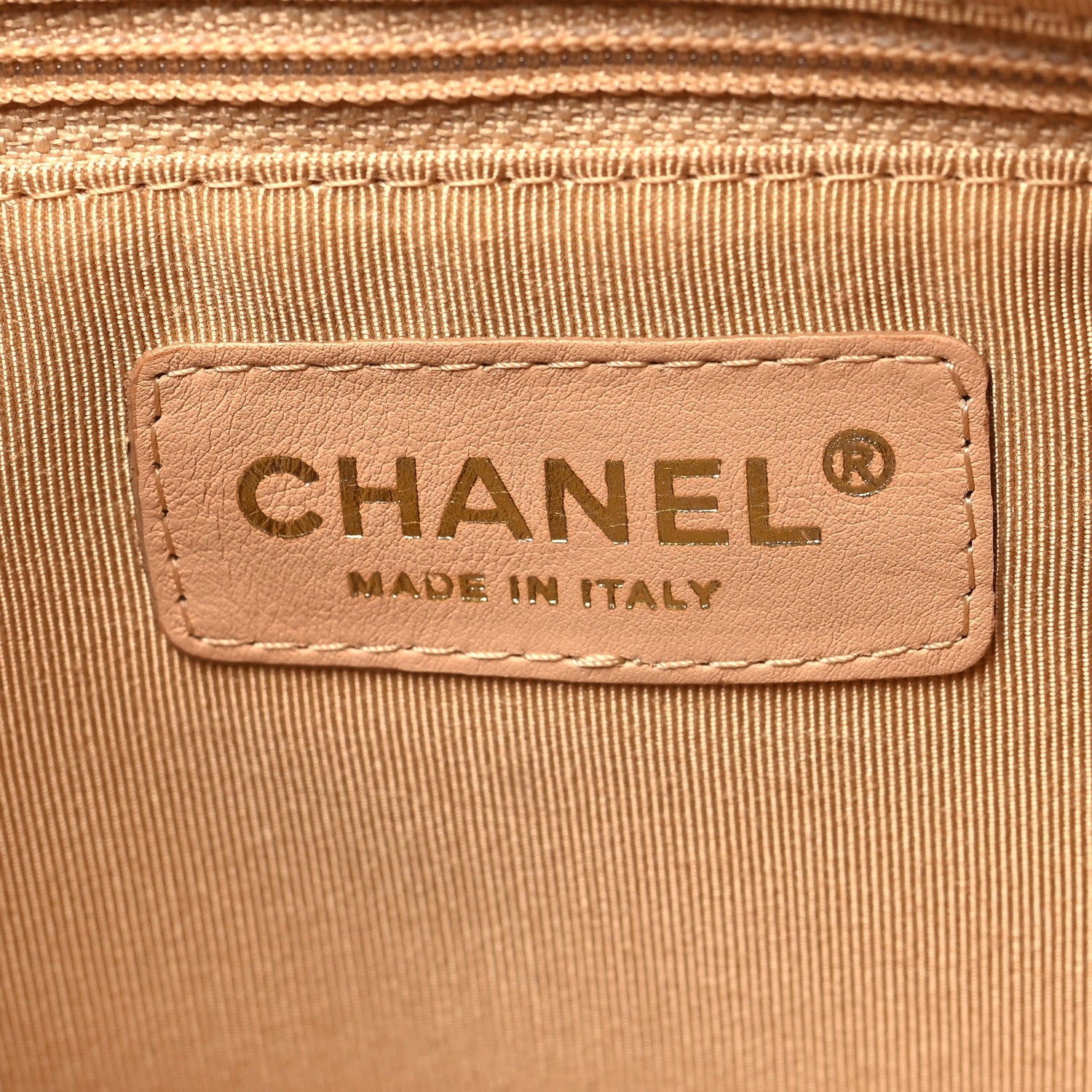 Chanel Caviar Quilted Timeless CC Shoulder Bag Beige 6 of 10