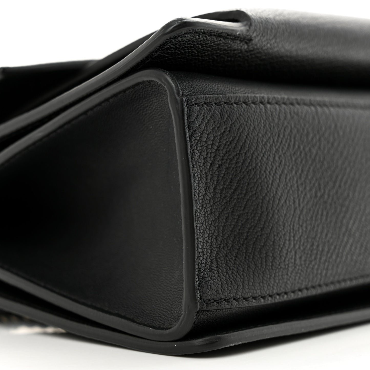 Goatskin Small GV3 Shoulder Bag Black