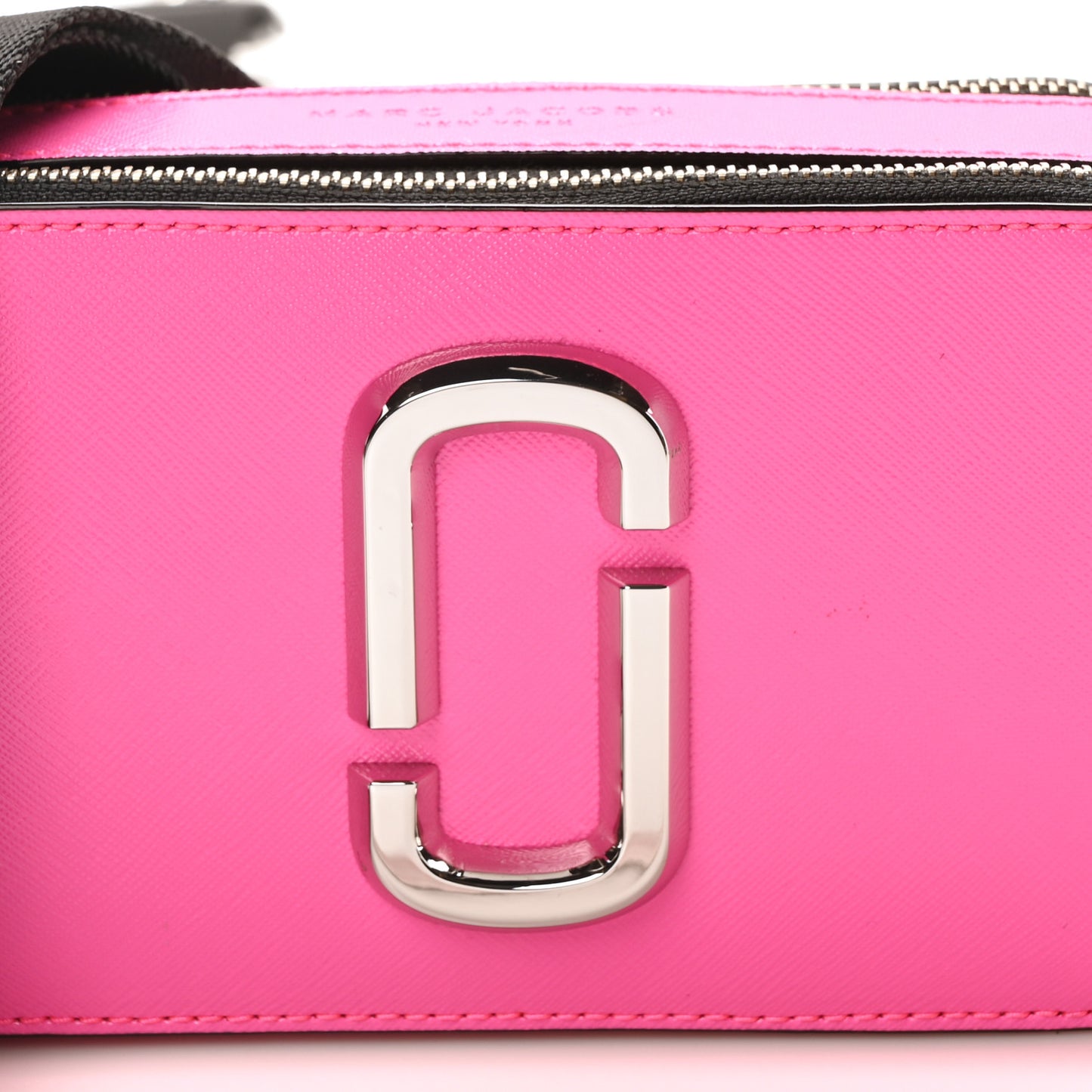 Saffiano Small Snapshot Camera Bag Bright Pink