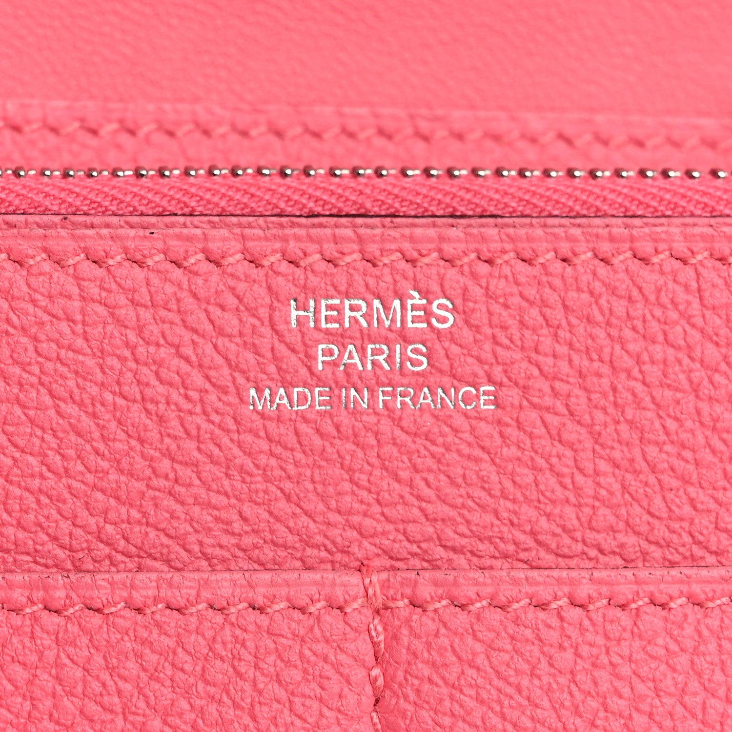 Hermes Evercolor Dogon Duo Wallet Rose Azalee 9 of 12