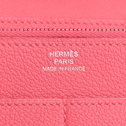 Hermes Evercolor Dogon Duo Wallet Rose Azalee 9 of 12