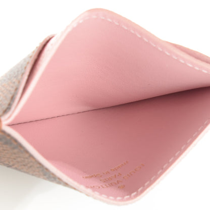 Louis Vuitton Damier Ebene Caissa Card Holder Rose Ballerine 7 of 7