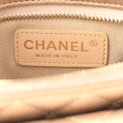 Chanel Metallic Calfskin Quilted Waist Bag Gold 7 of 12