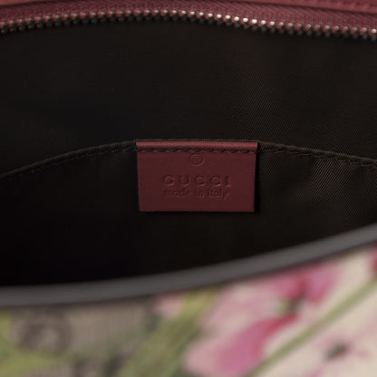 Gucci GG Supreme Monogram Blooms Large Cosmetic Case Beige Multicolor Dry Rose 6 of 7