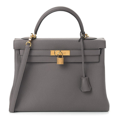 Hermes Togo Kelly Retourne 32 Etain 1 of 14