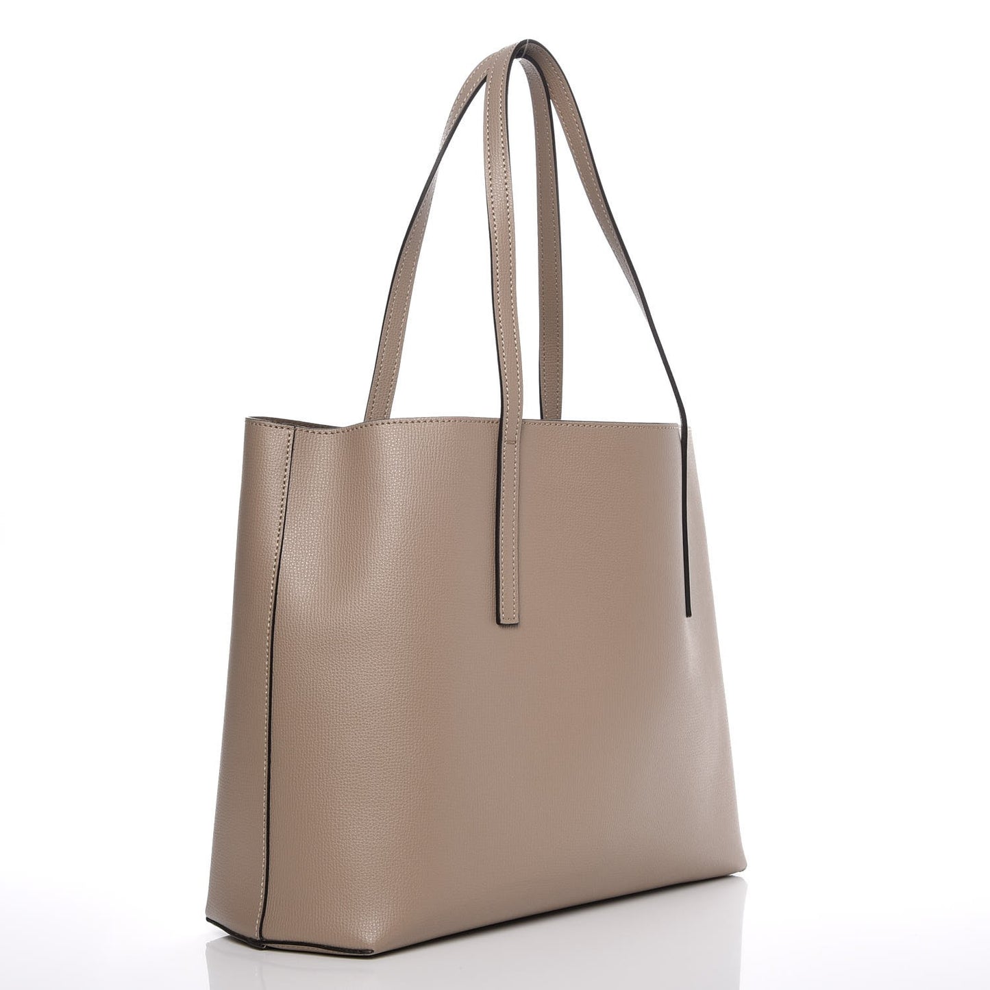 Vitello Vienna Enamel F is Fendi Shopping Tote Tortora Taupe