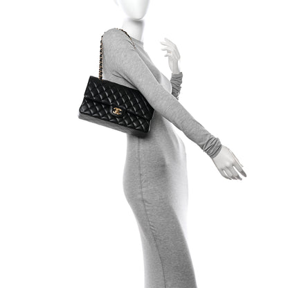 Chanel Caviar Quilted Medium Double Flap Black 2 of 11