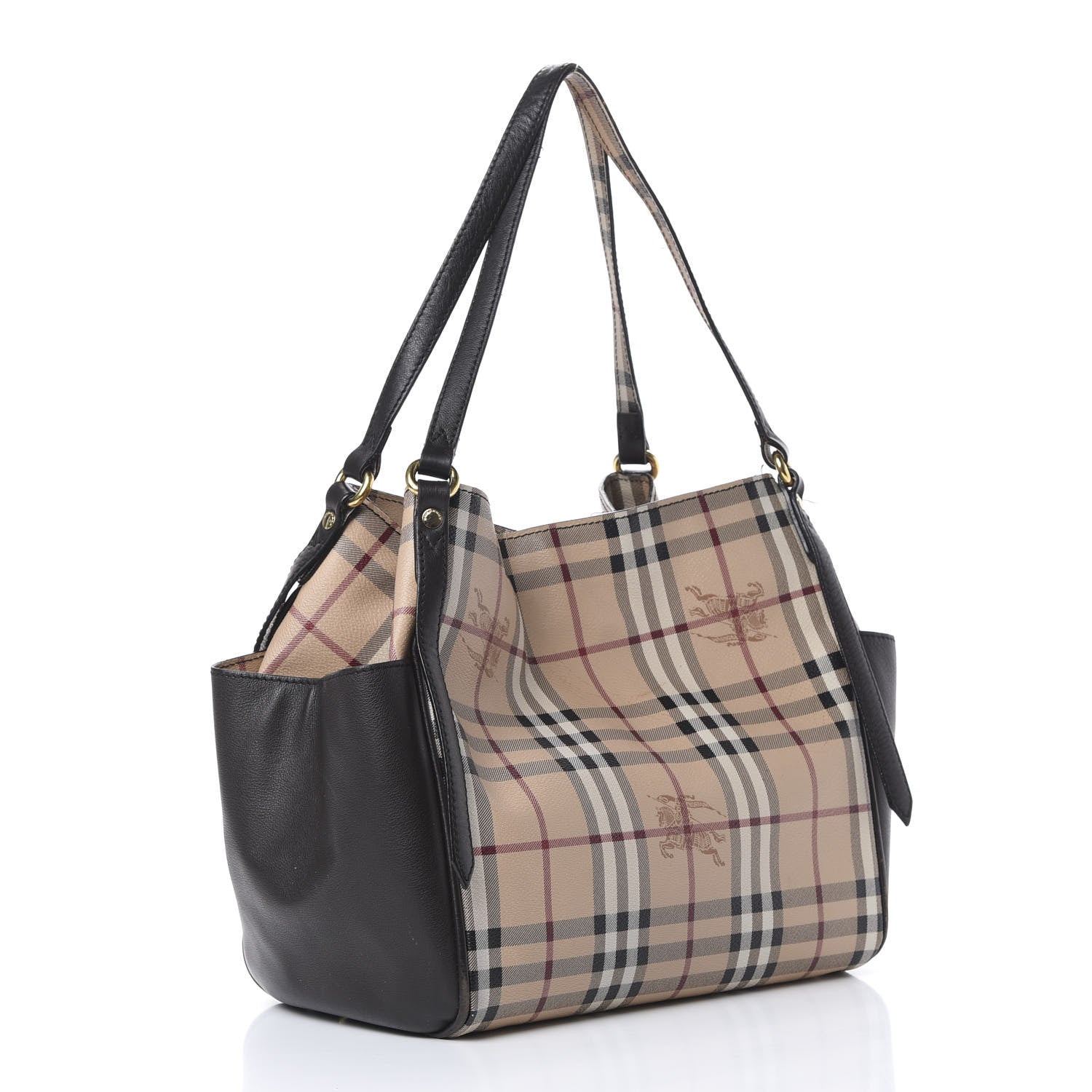 Burberry Haymarket Check Small Canterbury Tote Chocolate 2 of 19